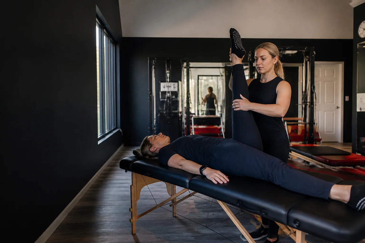 Practitioner-guided passive stretch therapy at GSS
